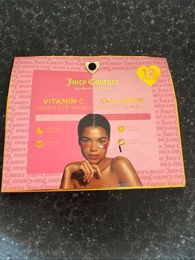 Juicy Couture Pink and Gold Vitamin C + Collagen Under Eye Masks